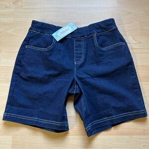 National Pull on Denim Shorts Stretch Size 8 Petite